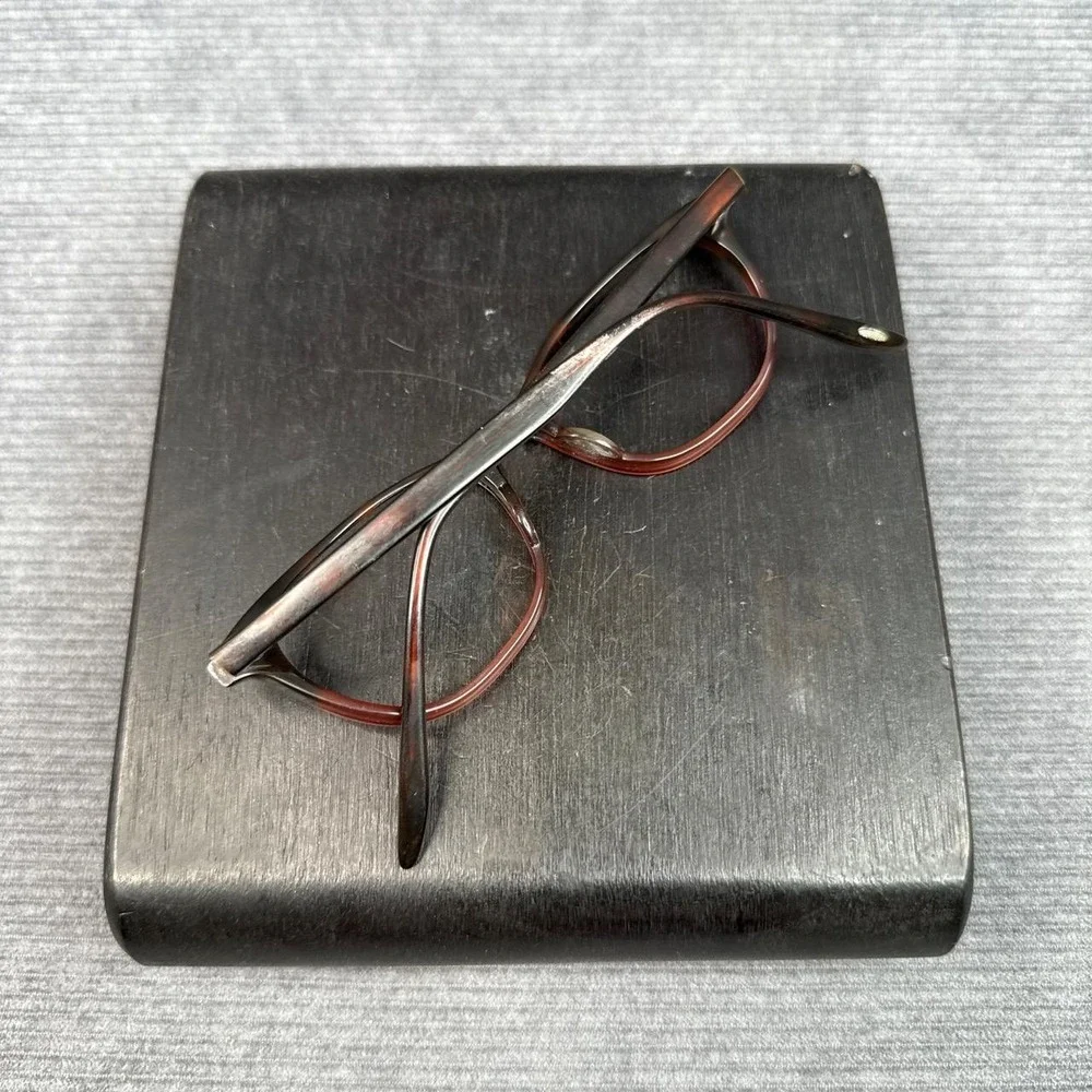 Barton Perreira Hettie TER Tortoise Red‎ Cat Eye Eyeglass Frames 49-17-145 Y2k